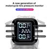 Wireless LCD Motorcycle Tire Pressure Monitoring System Pit Temperature Tester Tire Pressure Alarm System, Waterproof, 2 Sensors