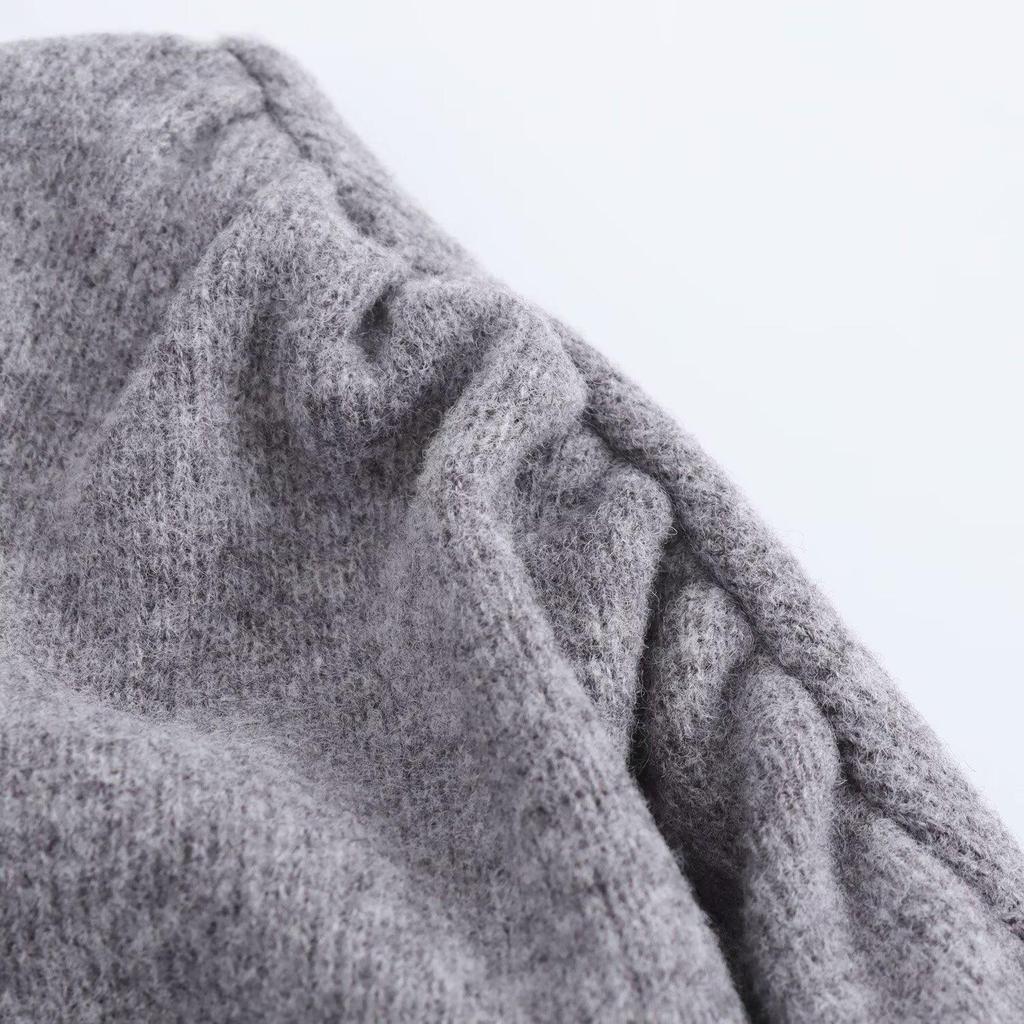 2024 Autumn Women's European & American Asymmetrical Soft Top