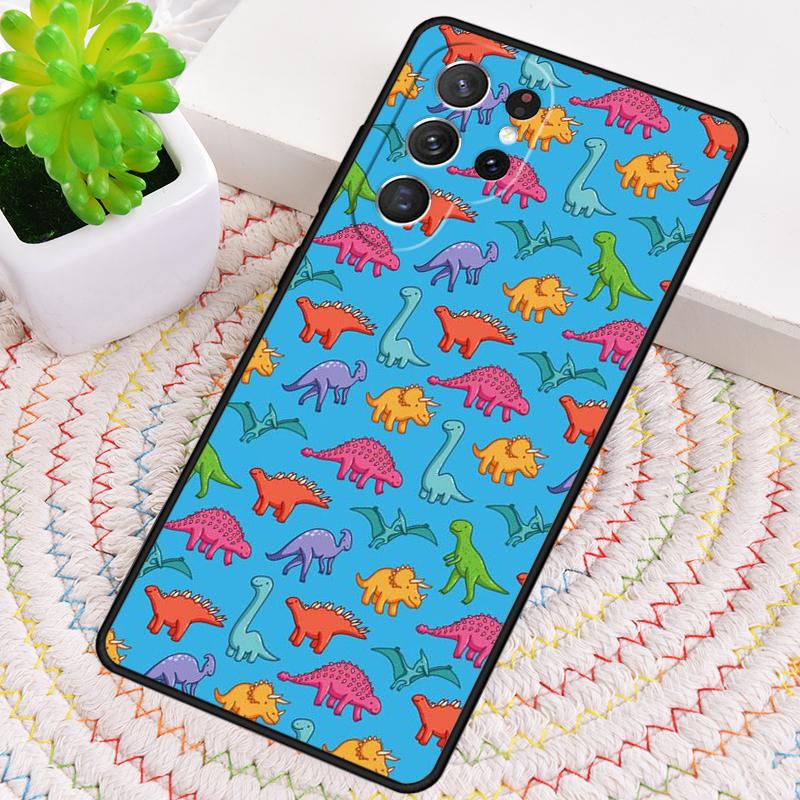 Dinosaur Pattern Phone Case for Samsung Galaxy Note 10 Pro S26 Ultra S23 S24 FE S25 S21 S22 PLUS Shockproof Cove