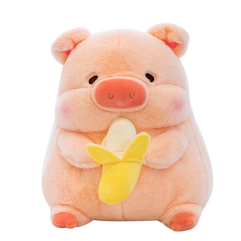 Adorable Lulu Pig Plush Toy Cute Banana Pig Stuffed Animal Pillow Soft Pp Cotton Cushion 50cm