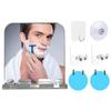 1 Set Shower Mirror with Suction Cup Wall Mounted Acrylic Anti-Fog Shaving Makeup Mirror for Bathroom