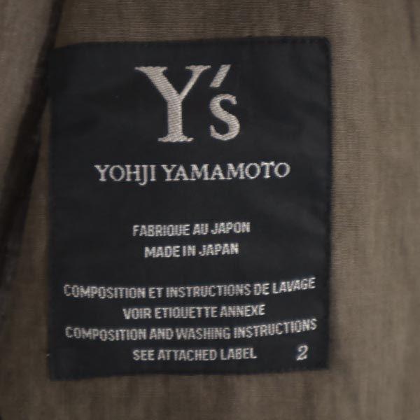 Y's linen Jacket 2 khaki shirt Women Used