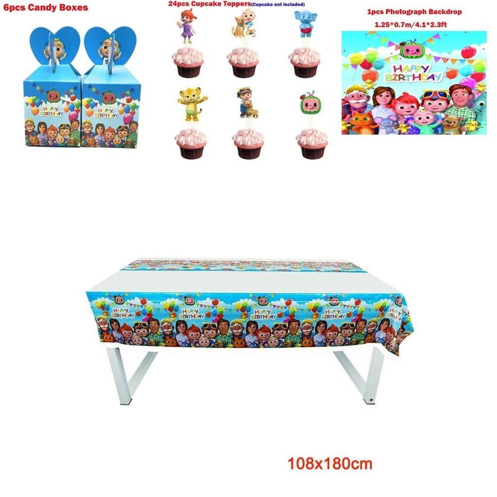 Vibrant Family Birthday Party Supplies Set With Cheerful Plates And Decor Elements