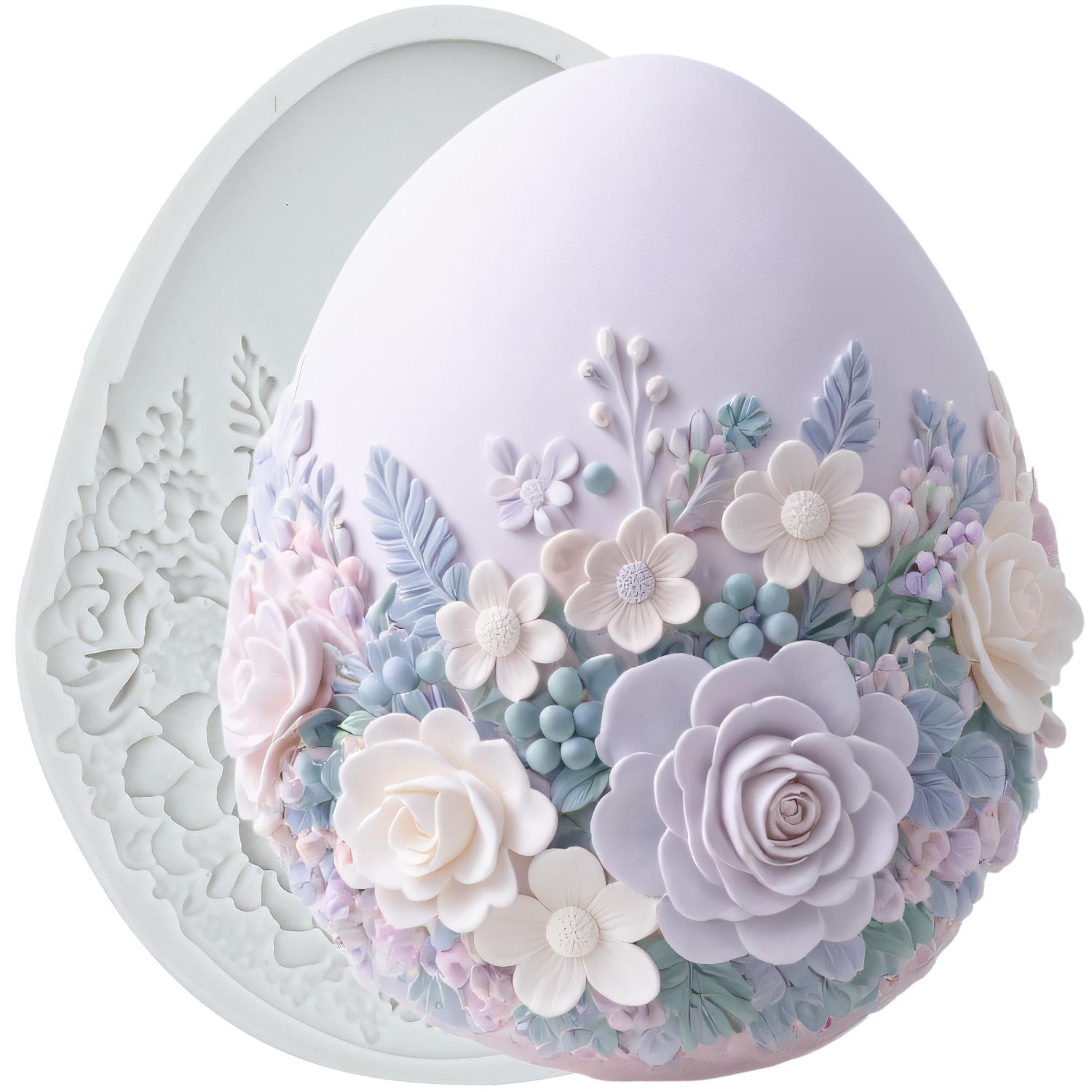 

Пасхальные силиконовые формы Пасхальное яйцо Цветок Форма для мастики Инструменты для украшения торта Топпер для кекса Шоколадные конфеты Ручная работа Паста из жевательной резинки Полимерная глина серый