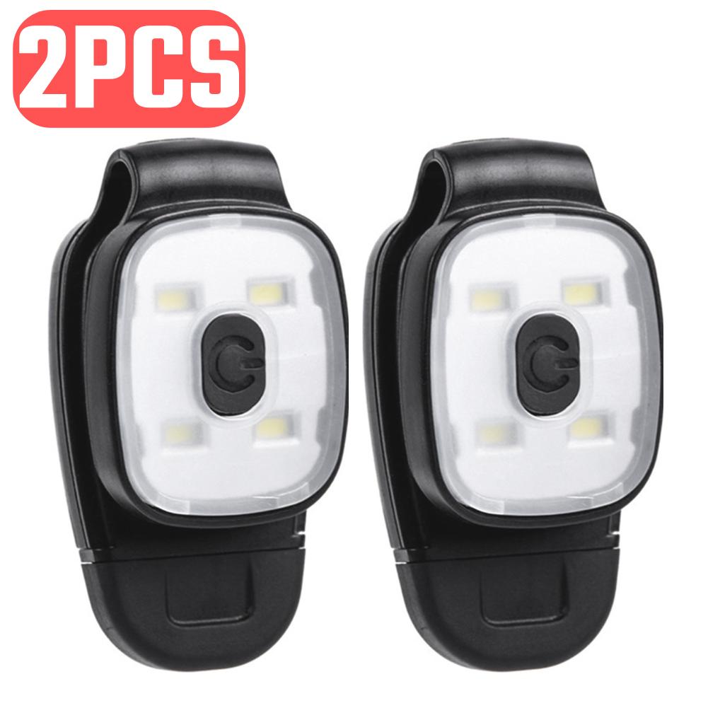 USB Rechargeable Clip-On Warning Light 150 Lumen Brightness with High/Medium/Low Modes IPX4 Waterproof for Night Fishing/Walking