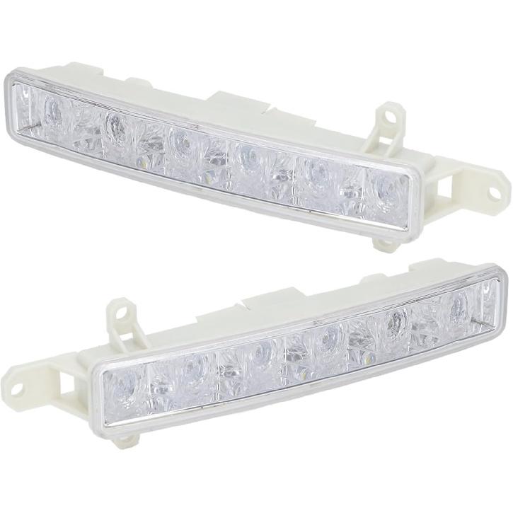 EVGATSAUTO LED Fog Lights compatible with 308S 408, 2 Piece Daytime Running Lamp Set, 6 LED Bright Light