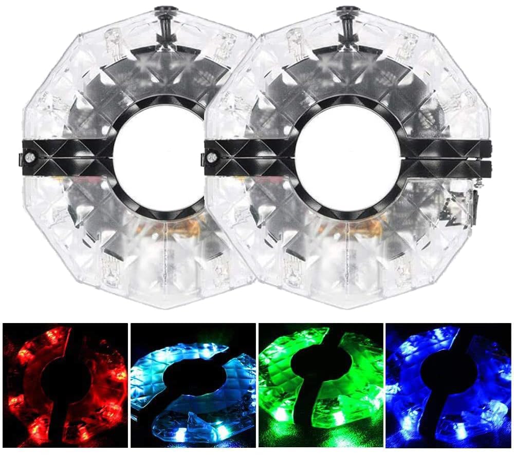 

ACEDOAMARE Bicycle Wheel USB LED Rechargeable Light for Bicycle 4 Patterns and 4 Nighttime Accident Prevention Easy Safety Warning Light Light, Tires,