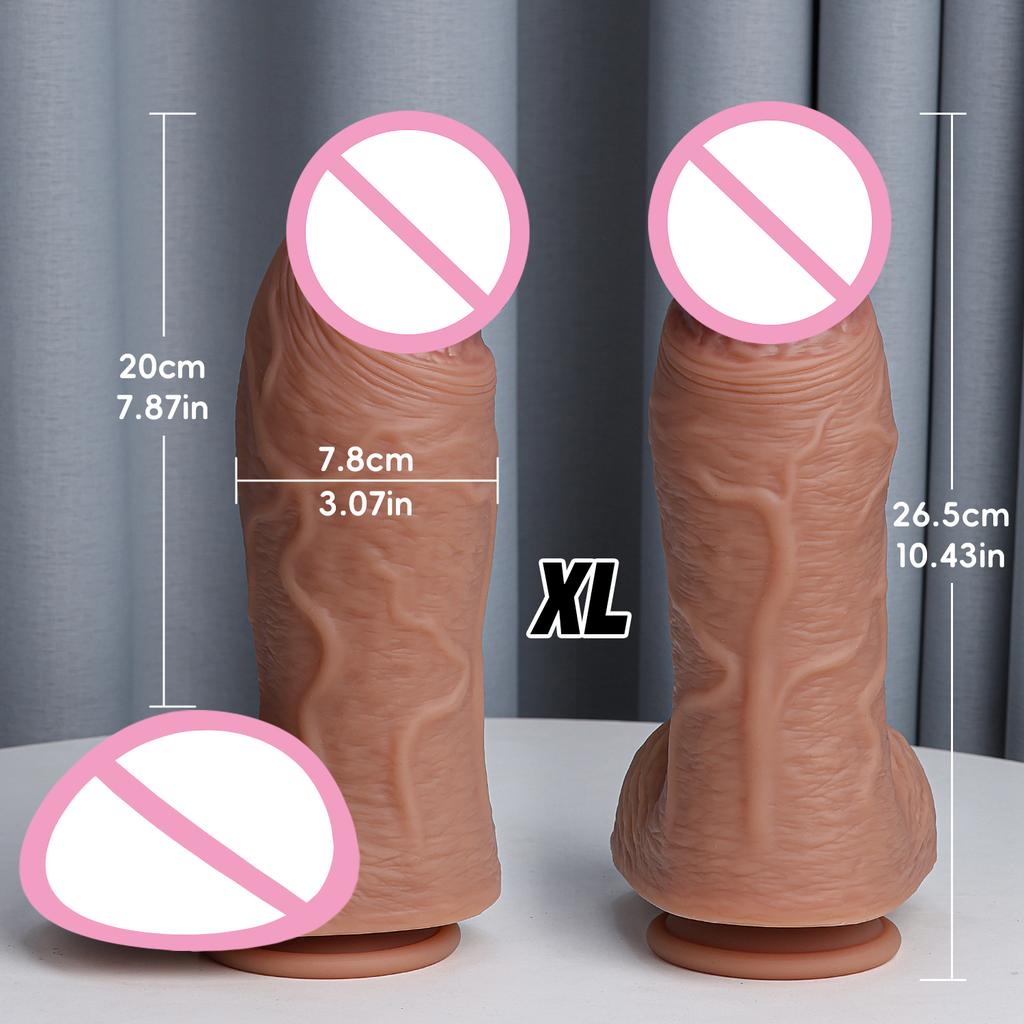 Realistic Flesh Skin Soft Thick Big Dildo Double Silicone Small Penis Woman Man Anal Sex Toy Suction Cup Dick Masturbators Cock