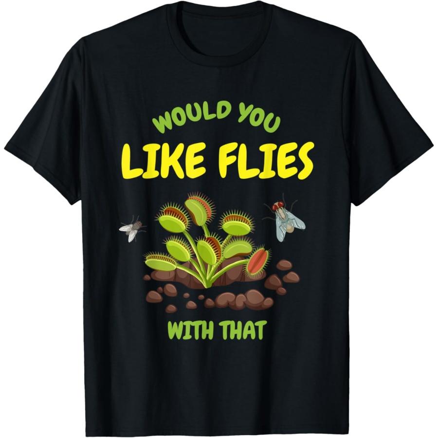 

Carnivorous Plant Venus Flytrap I Like Flies I Garden Botany T-Shirt XXXXXL чёрный