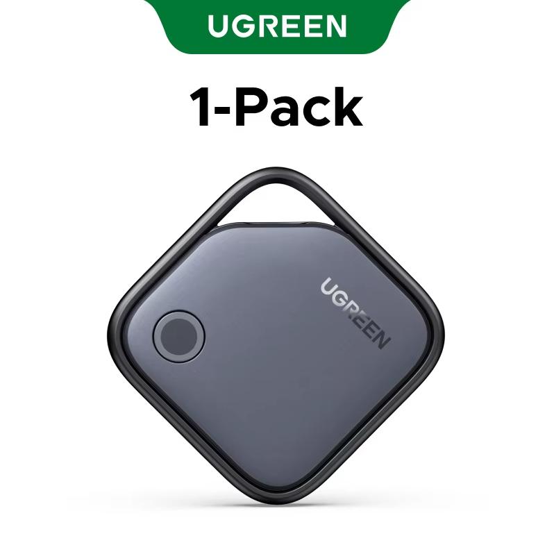 Ugreen SmartTag okos helymeghatározó akasztó modell CM816 fekete FMN tanúsítvánnyal gombelemmel 24 hónapos készenléti idővel