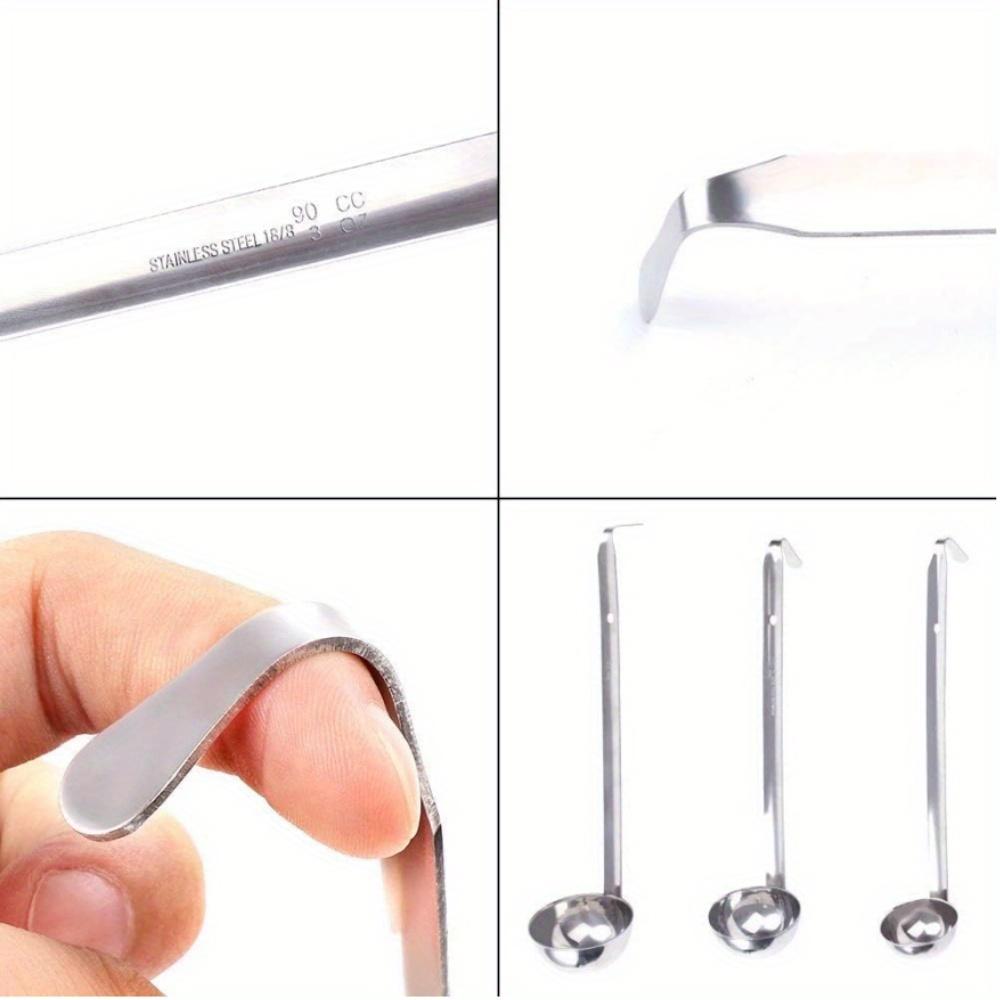 1/3 Pcs Soup Ladle, Small Stainless Steel Ladles and Spoons Professional Ladle, 1/2/3oz Duty Metal Ladle Kitchen Utensil Spoon