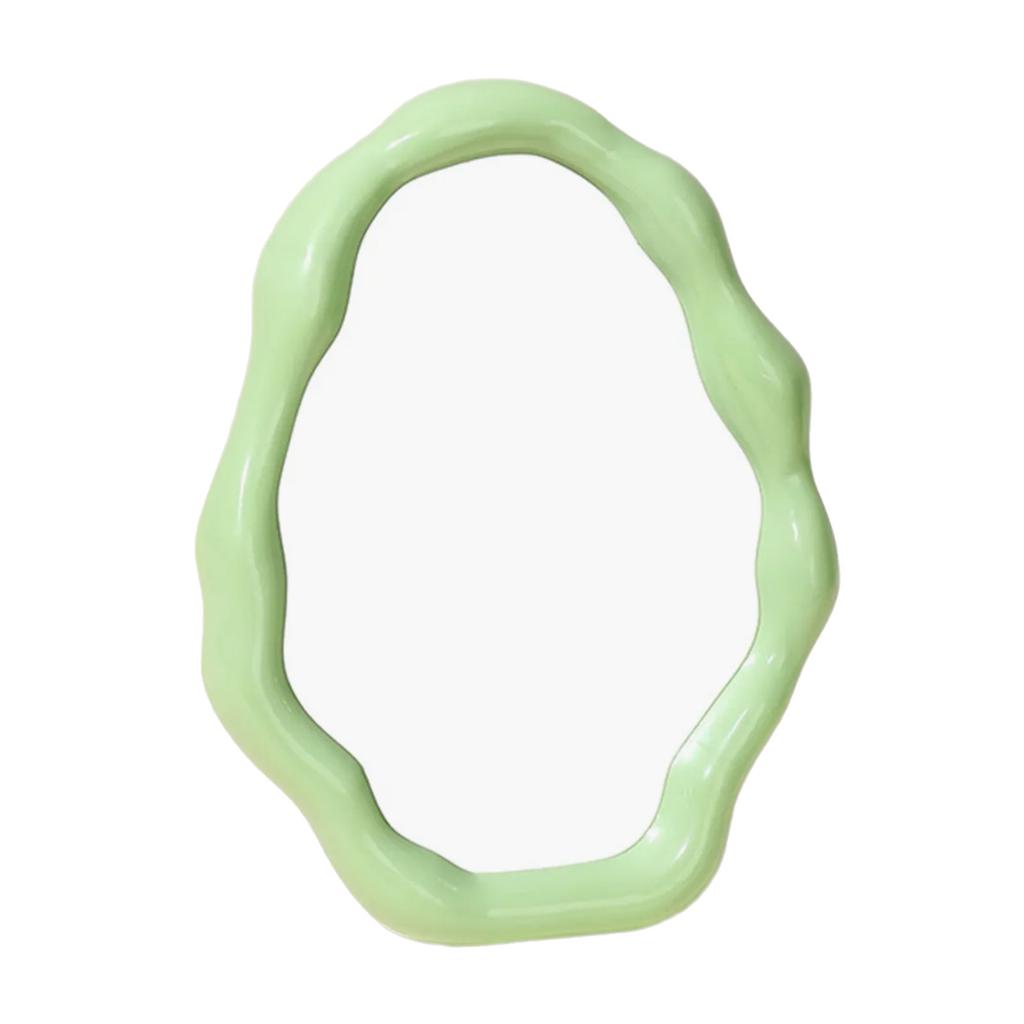 Nordischer Stil Unregelmäßige Wolkenform Schminkspiegel für Tischplatte und Wandaufhängung für Schlafzimmer, Badezimmer oder Ankleidezimmer