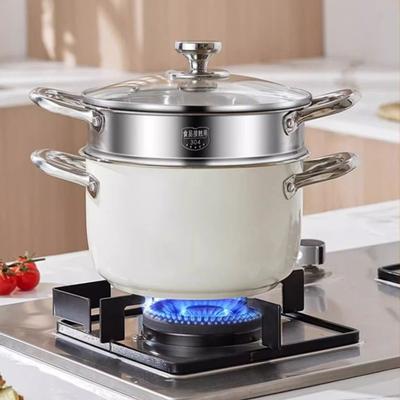 304 Edelstahl Suppentopf Antihaftpfanne mit Deckel Home Hot Pot Induktionsherd Gasherd Universal Lebensmittelzusatz Milchtopf