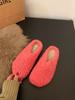 Mao Mao slippers women wear autumn and winter bag head half support shoes plush warm flats