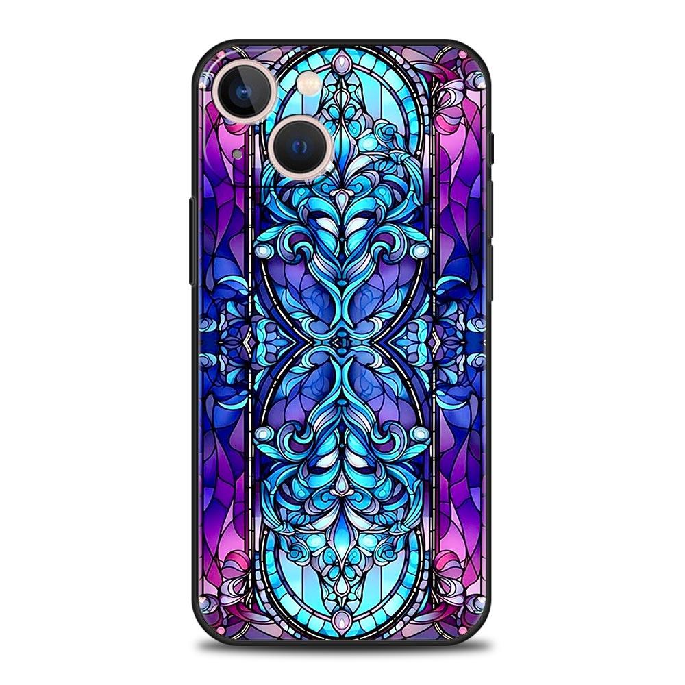 Beautiful Sun Moon Glass Phone Case Cover for iPhone 17 16 15 14 13 12 11 Pro Max 17 Air Plus Shockproof Soft TPU Shell Fundas
