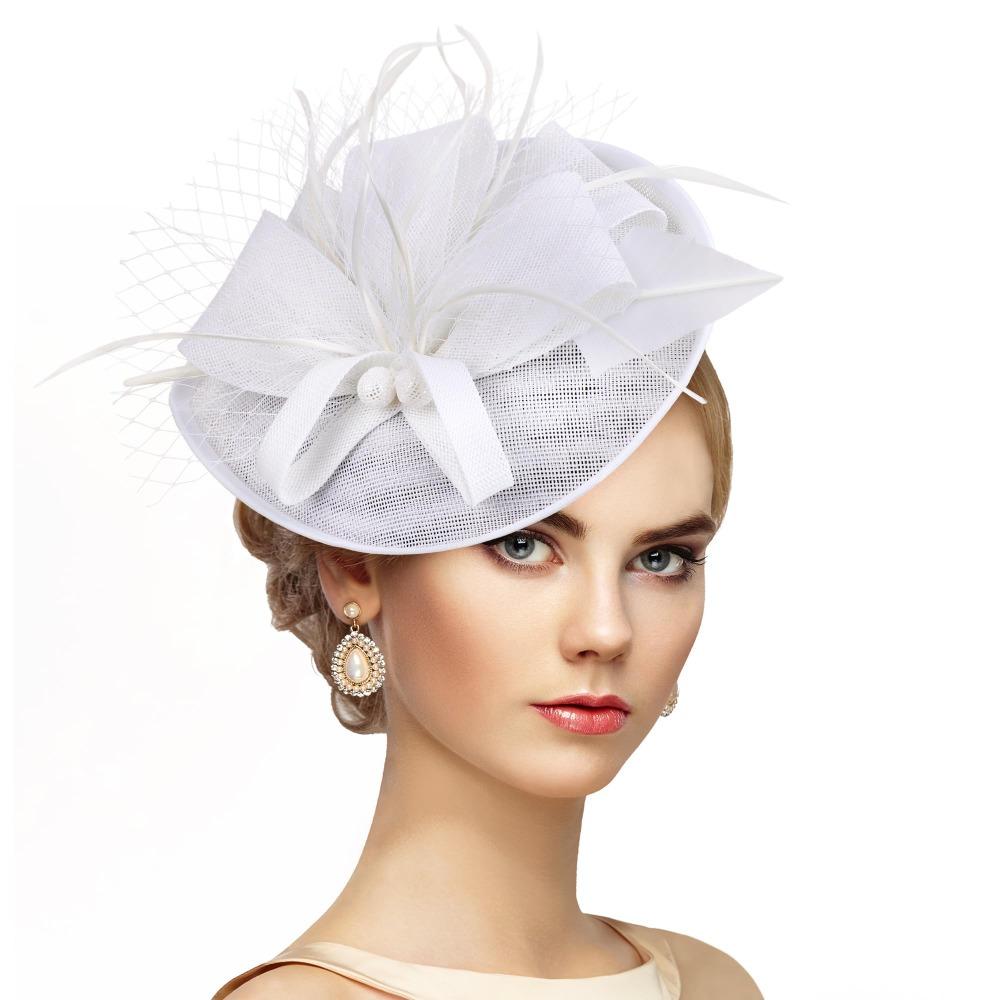 Cappelli da Festa del Tè 3D Grande Fiore Rosa Fascinator Eleganti Fascinator Floreali Cappello Grande Fiore