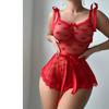 Women's Sleepwear  Spaghetti Strap Dress  Transparent Sexy Nightgowns Lace Slip Pajamas  Sexy Set Lingerie
