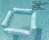 Inflatable Mesh Lounge Chair: Four-Tube Floating Hammock with Striped Foldable Design for Water Recreation