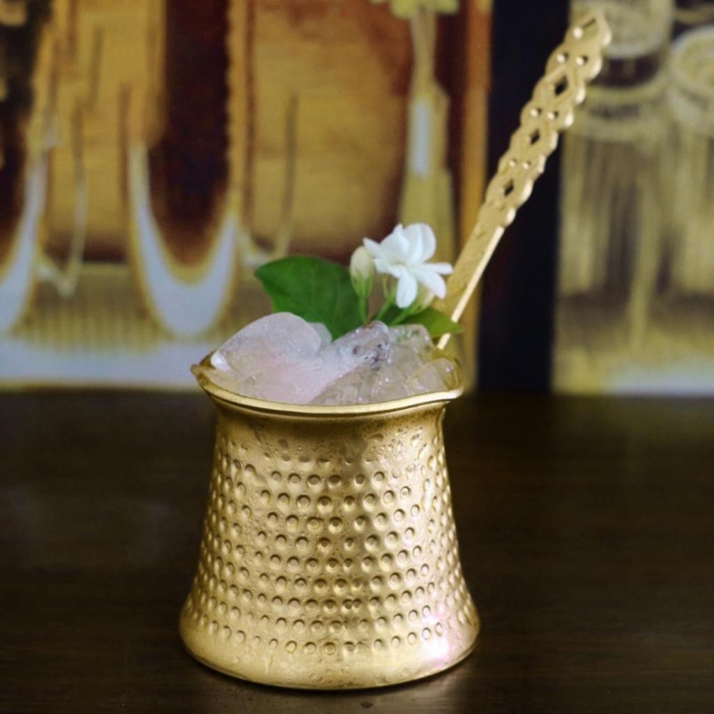 Χειροποίητο Επινικελωμένο Χάλκινο Τουρκικό Μπρίκι Καφέ Ανθεκτικός Βραστήρας με Χερούλι Τσαγιέρα Σταξίματος Κούπα Καφέ για Κουζίνα Σπίτι Μπαρ Γραφείο