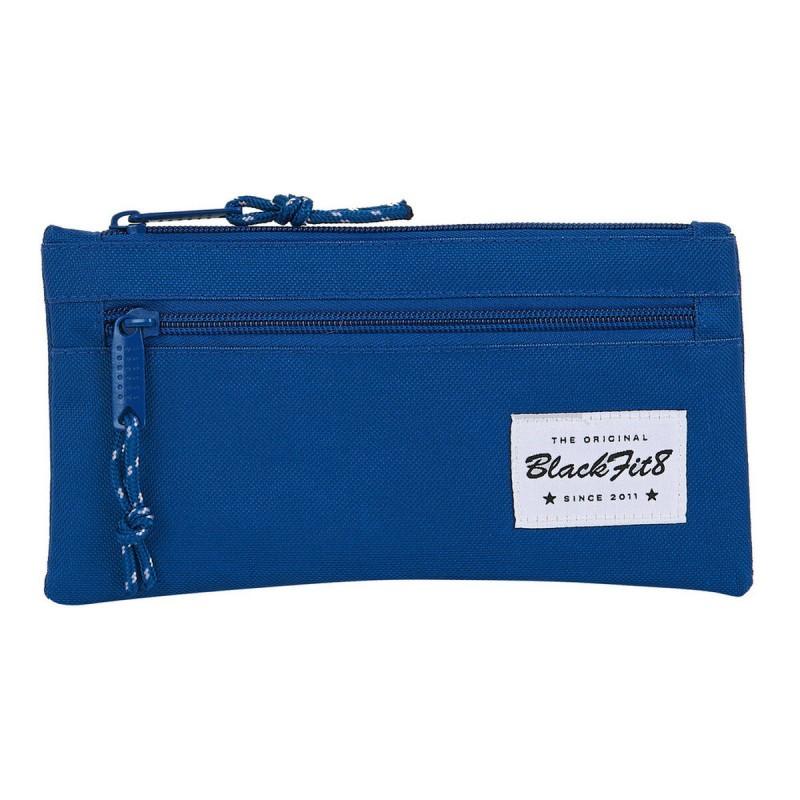 BlackFit8-BlackFit8 Oxford School Pencil Case Dark Blue (22x11x1cm)