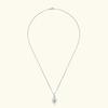 Huitan Aesthetic Bridal Wedding Necklace Luxury  Color/Gold Color Cubic Zirconia Pendant Necklace Trendy Jewelry for Women