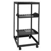 20U Open-Frame Serverrack, 15''-40'' Verstellbare Tiefe, Freistehend oder Wandmontage Netzwerkserverrack, 4-Säulen AV-Rack mit Rollen, Bietet Platz für alles Ihre