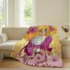 Lovely C-Candy Candy Girl Blanket Warm Soft Suitable For Bedroom Sofa Bed Living Room Office Travel Camping Gifts