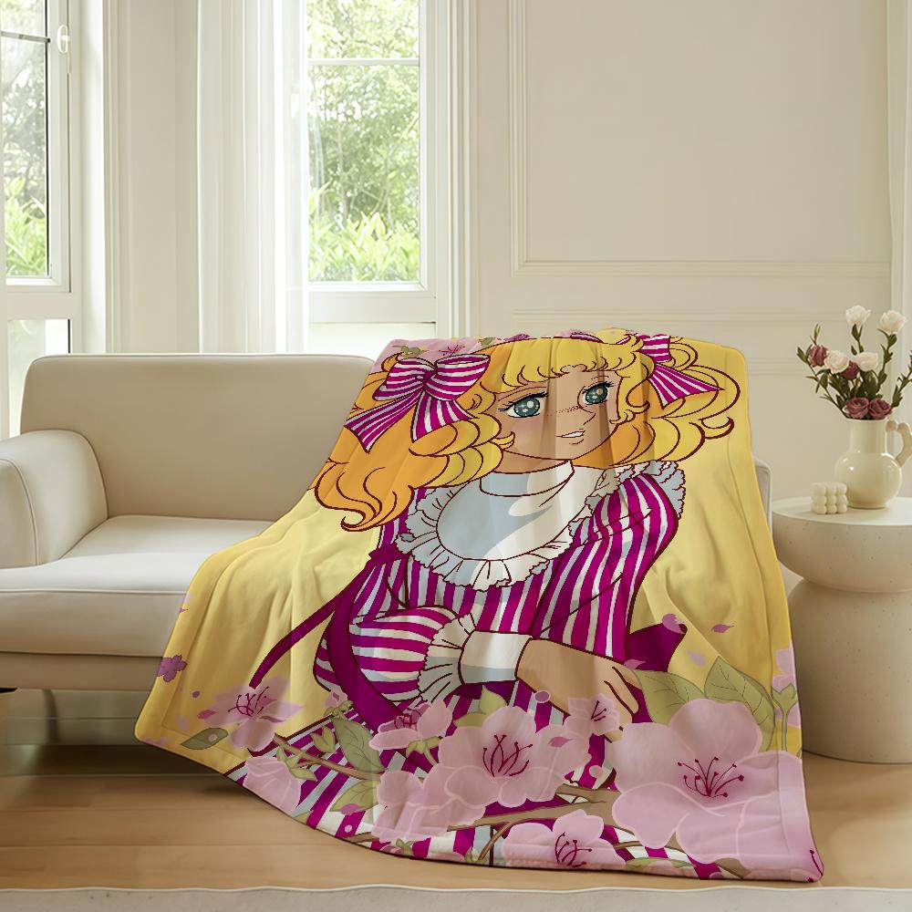 

Lovely C-Candy Candy Girl Blanket Warm Soft Suitable For Bedroom Sofa Bed Living Room Office Travel Camping Gifts 75x90cm