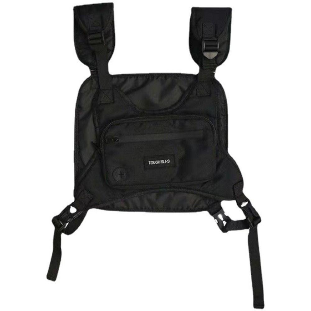 

Hip Hop Hip Hop Vest Bag Streetwear Sports Chest Bag Fashion Chest Bag Couple Bag чёрный