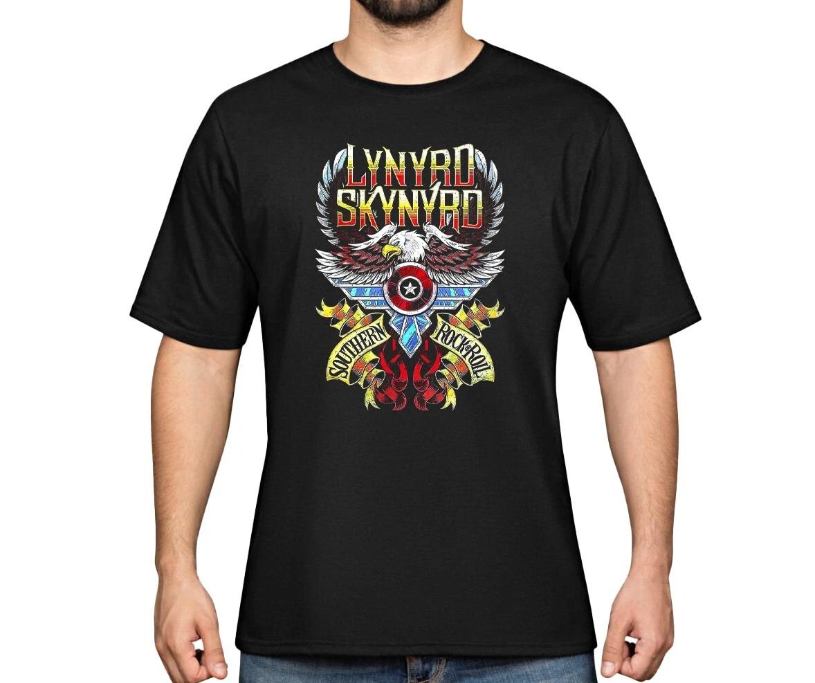 Lynyrd Skynyrd rock band Black T-Shirt - 100% cotton fabric - Festival Tee 4XL