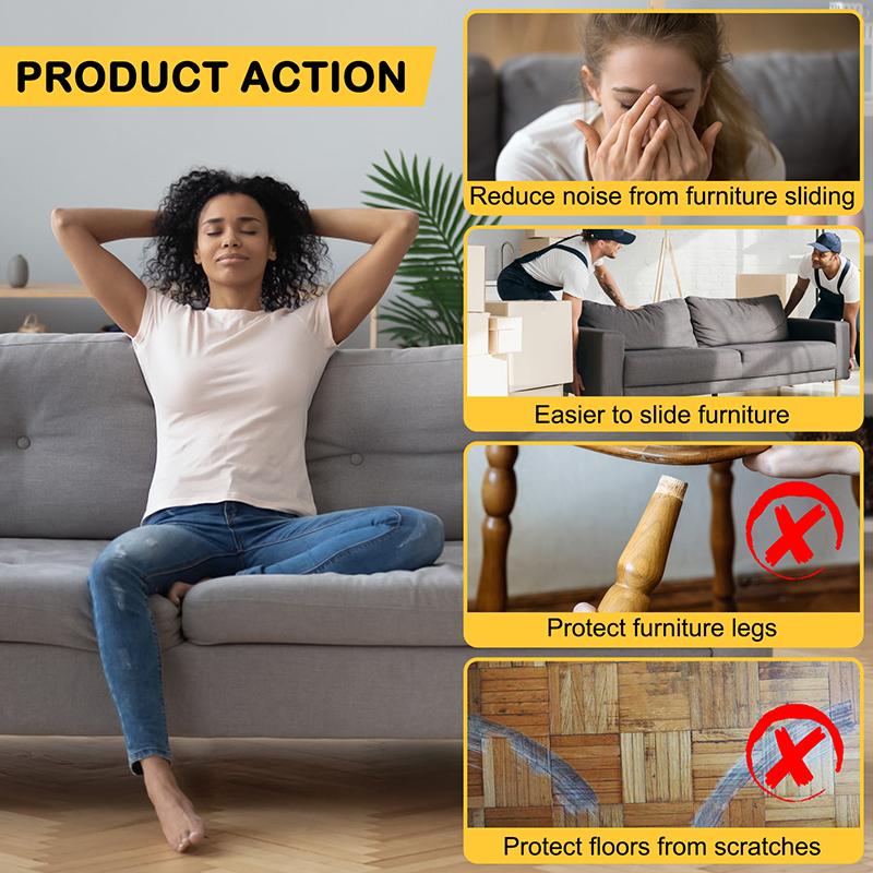 16 bucăți din silicon pentru picior de masă și scaun, pentru picioare, capace Capace pătrate, șosete, pentru picioare, anti-alunecare, pentru mobilier.