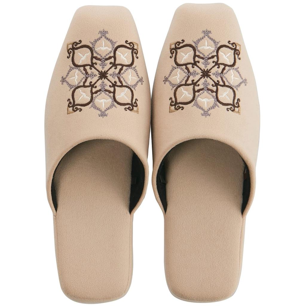 Senko Mina Beige 26cm M+home Slippers, Approx.