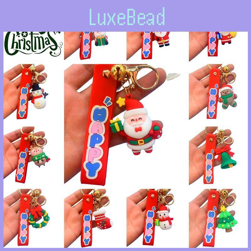 Festive Christmas Santa Claus Keychain Toy Bag Pendant For Kids Gifts