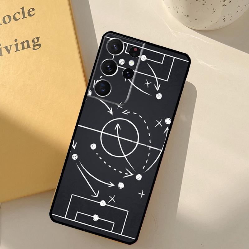 Football Soccer Tactics Time Phone Case For Samsung Galaxy S25 Ultra S20 S21 S22 S23 S24 S9 S10 Plus S25 FE Cover Shell