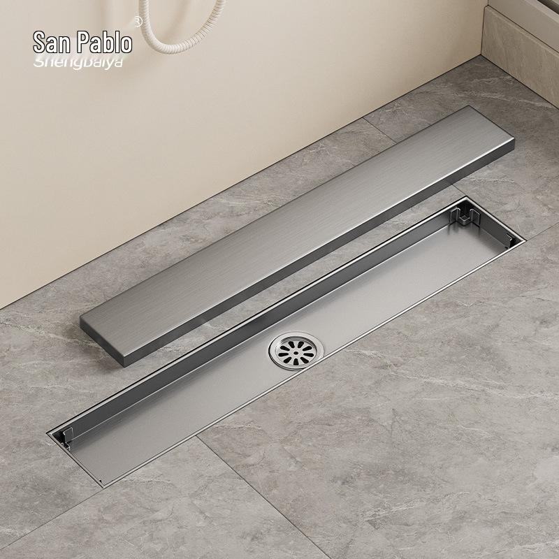 Bright Light 304 Stainless Steel Invisible Floor Drain - Odor-Resistant for Hotel Showers