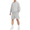 Nike Solo Swoosh Solid Color Crew Neck Casual Loose Long Sleeve Sweatshirt Men sweatshirt Gray DX0812-063