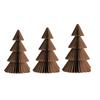 Yousheng 3/4Pcs Christmas Tree Ornament Easy Assembly Geometric Origami Christmas Tree Festive Merry Christmas Decor