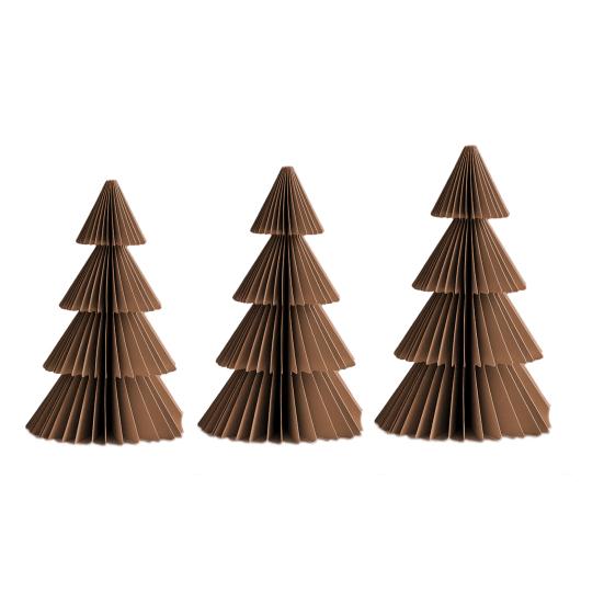 Yousheng 3/4Pcs Christmas Tree Ornament Easy Assembly Geometric Origami Christmas Tree Festive Merry Christmas Decor