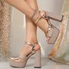 Sandals Women's New Summer Temperament Versatile Thick Heel Not Tired Foot Waterproof Table Fashion High Heels