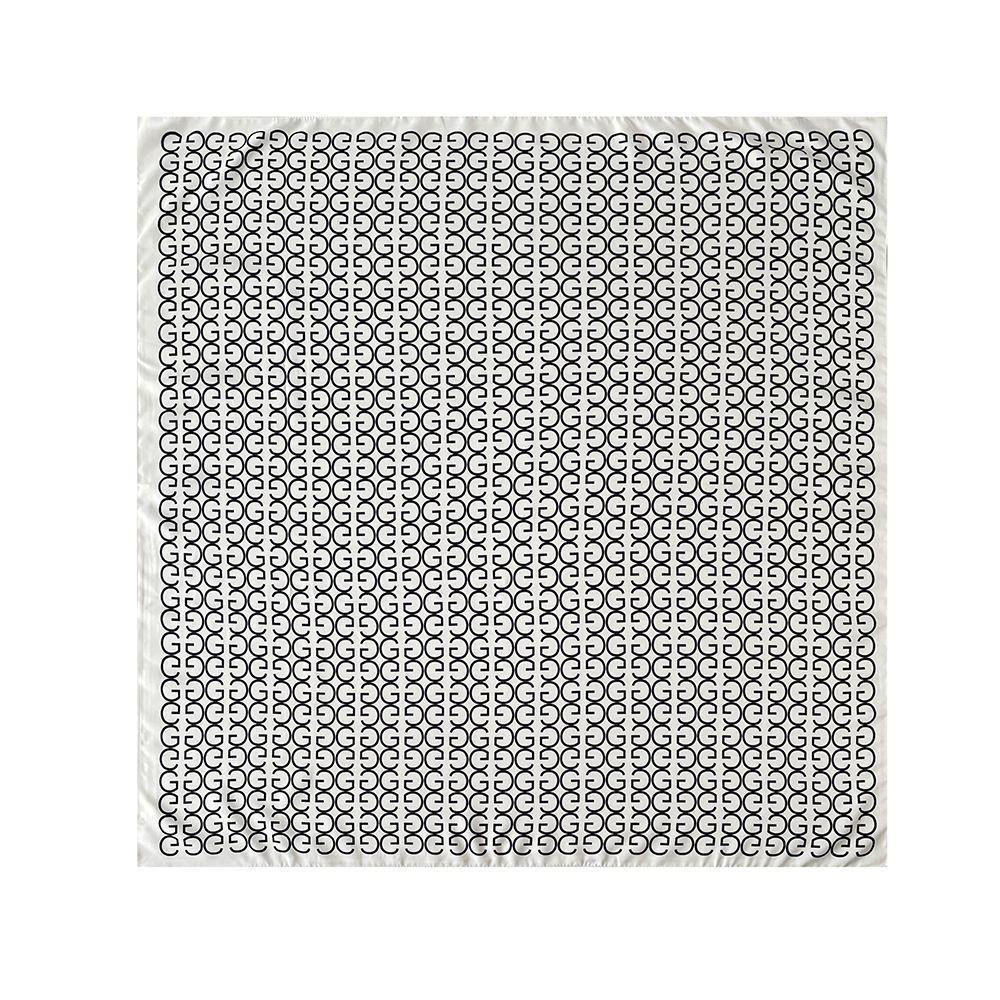 New Spring Style Imitation Silk Scarf with Versatile Design Simple Korean Fashion Printed Silk Scarf for Women