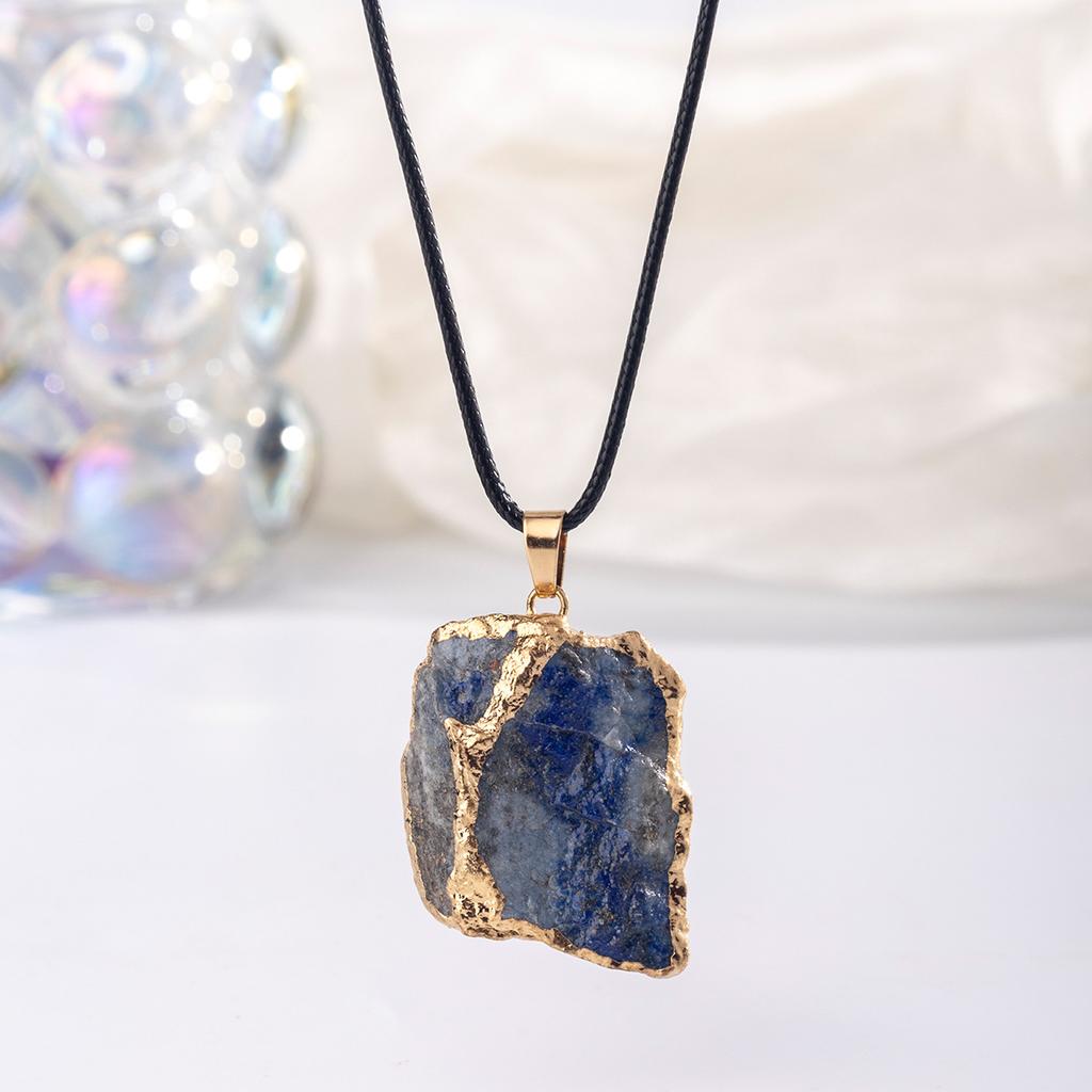 Natural stone irregular pendant, Baroque amethyst shaped necklace, jewelry,Christmas gift, Stocking stuffers, Valentine's Day gift, girlfriend gift