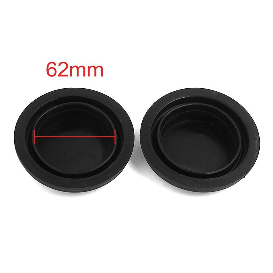 2 Pcs Black Rubber Car LED HID Headlights Retrofit Re-seal Seal Cap Dust Covers