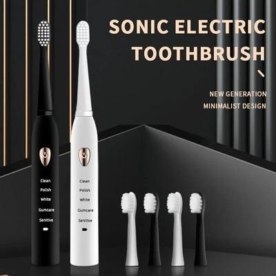 Adult Classic Electric Toothbrush 5-gear Mode Usb Charging 4 Colors Ipx7 Waterproof Ultrasonic Rechargeable Soft Hair Toothbrush