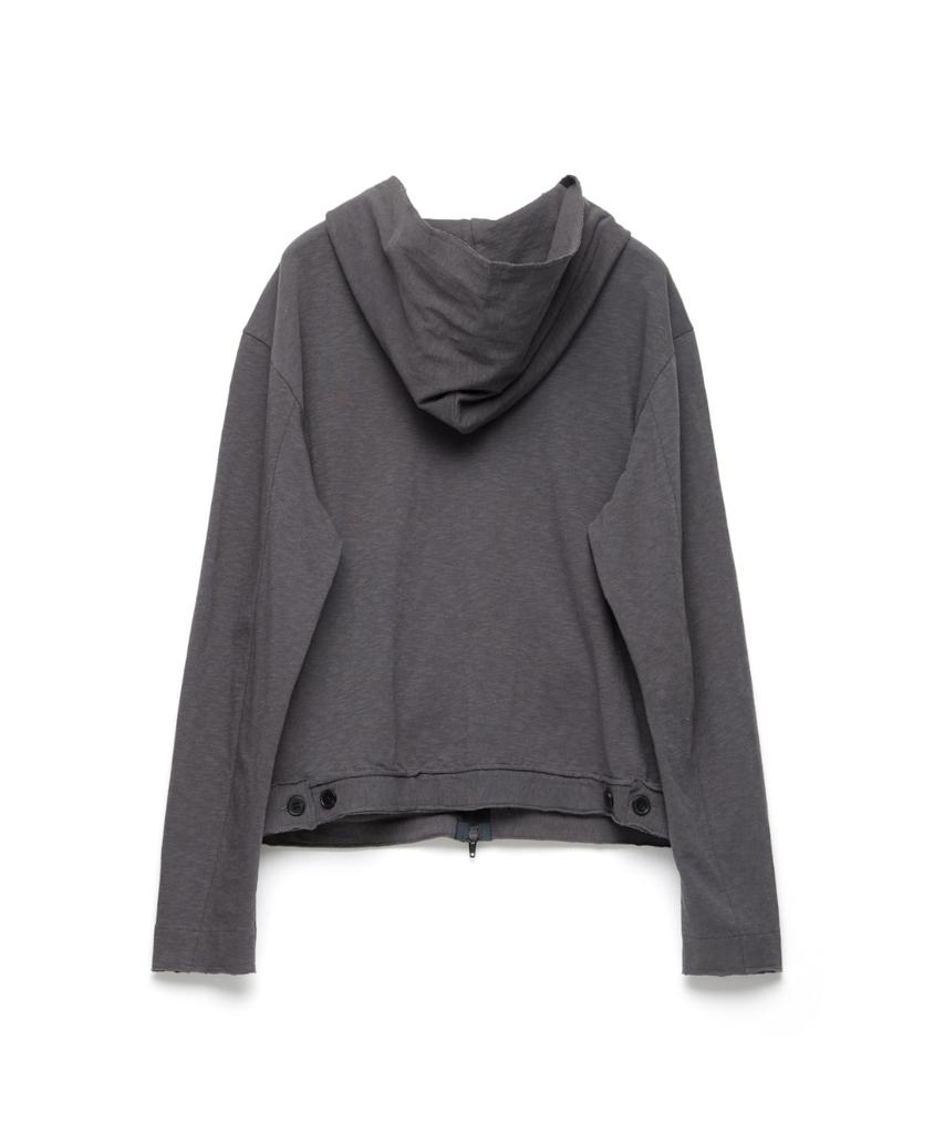 Hatchingroom Rough Hoodie Slub Graphite