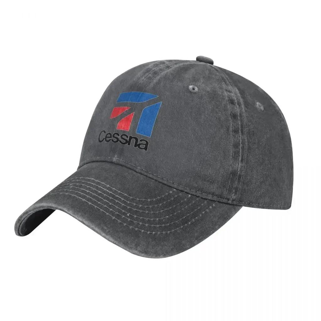 Cessna Aircraft Logo Baseball Cap USA Unisex Teens Sunscreen Hip Hop Dad Hats Summer Vintage Hunting Camping Baseball Caps