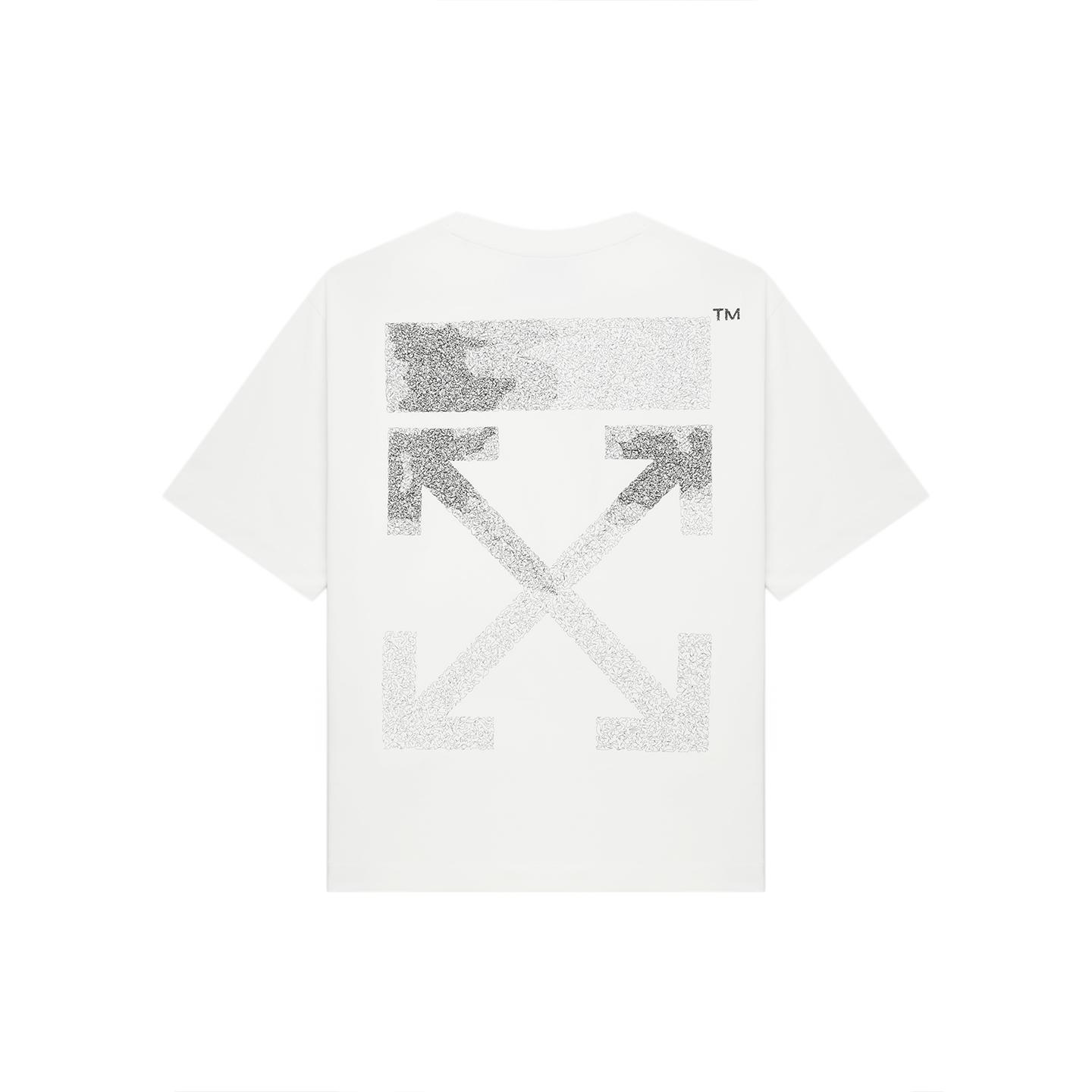 Off-White Classic Arrow Handwritten Stroke Embroidered Fashion Light Luxury Trendy Versatile Personality Design T-Shirt Unisex Tops OFFTEGOFF056Q
