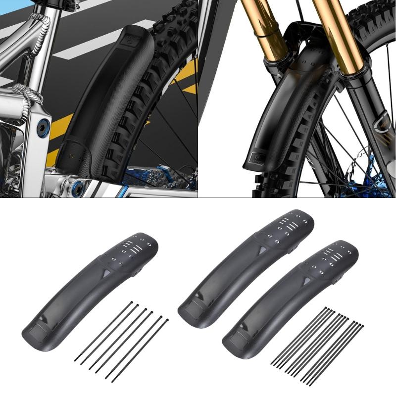 Tragbares Fahrrad Schutzblech Mountainbike Schutzbleche Vorne und Hinten Universeller Schmutzfänger gegen Spritzwasser & Schmutz