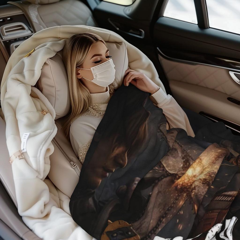 Super Soft Residents Evils 9 Requiem Throw Blanket Premium Flannel Fleece Kennedy Blanket Warm Plush Blankets All Season Use