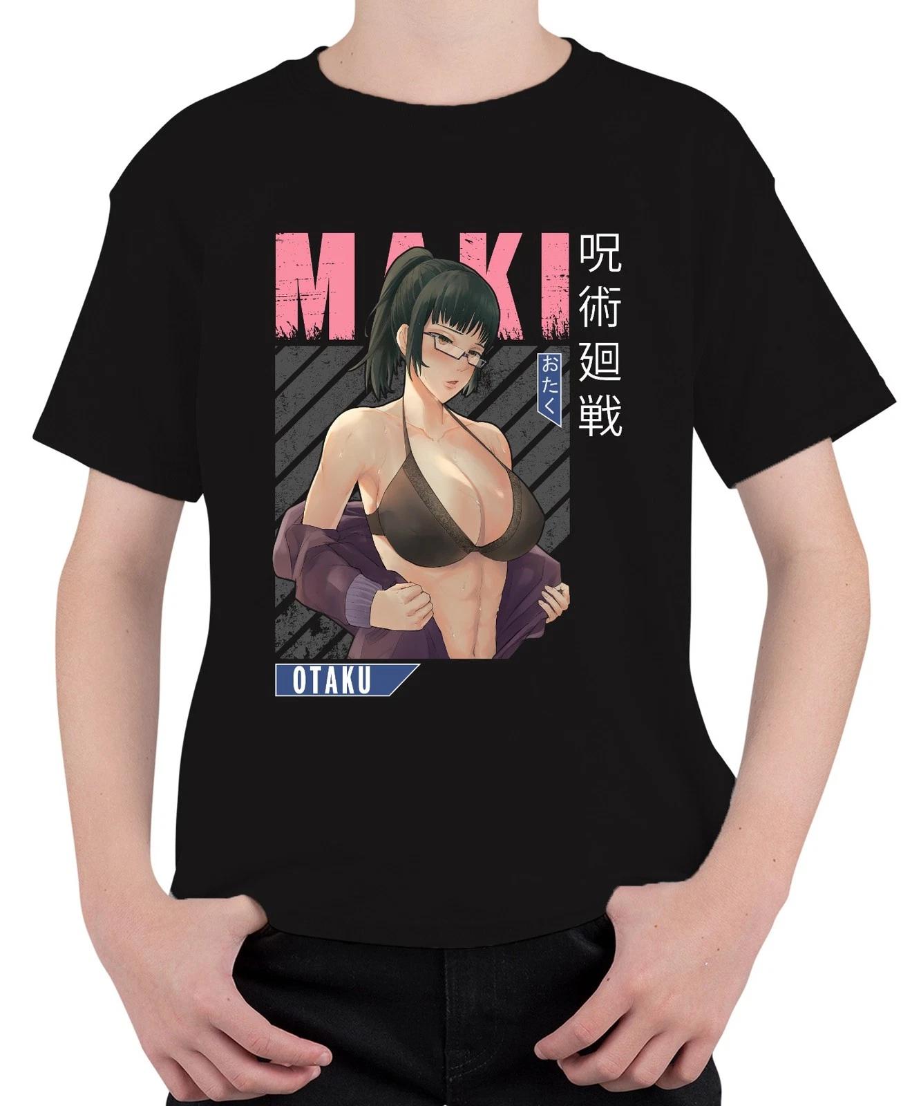 MAKI Otaku Anime Ästhetik Bikini Brille Sexy Fan Geschenk Retro Unisex Kinder T- XS