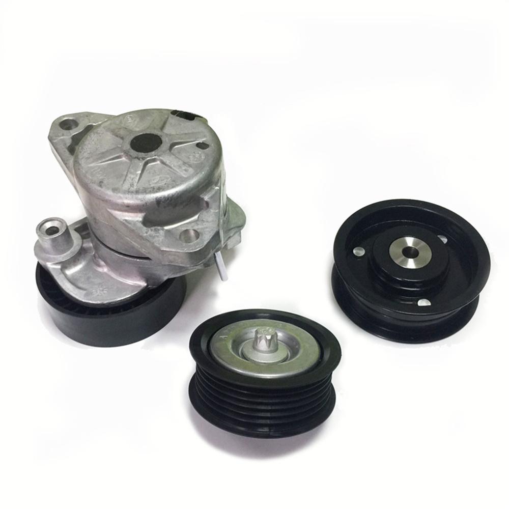 Drive Belt Tensioner +2 Idler Pulleys Set For Mercedes Benz 2720270+1419+1019 2722000270 2722021019 2722021419